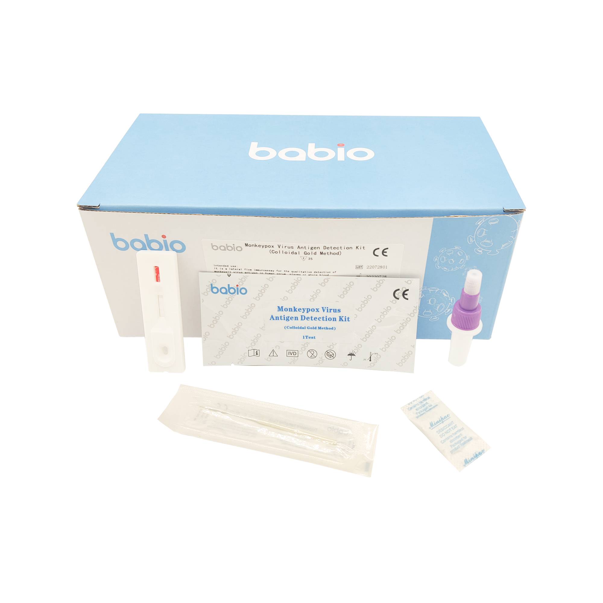 Meymun çiçəyi virusu antigen aşkarlama dəsti (koloidal qızıl metod)